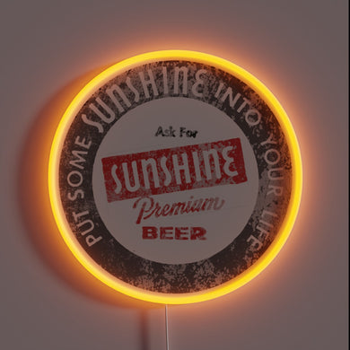 Eye-catching LED Sign Featuring Vibrant Colors and Beer Logo Design