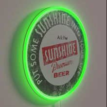 Charger l&#39;image dans la galerie, Vibrant RGB neon beer sign that radiates joyful sunshine vibes
