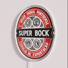Charger l&#39;image dans la galerie, Retro Bar Decor Super Bock Neon Sign with Colorful Lighting