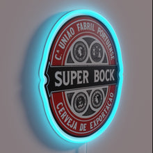 Charger l&#39;image dans la galerie, Add vintage flair with authentic Portuguese Super Bock neon bar sign.