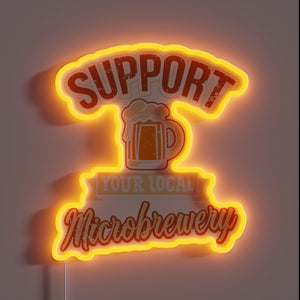 Vibrant Neon Sign for Craft Beer Lovers and Pubs Everywhere