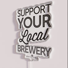 Charger l&#39;image dans la galerie, RGB Neon Sign for Supporting Local Breweries and Craft Beer Lovers