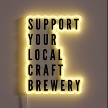 Charger l&#39;image dans la galerie, Vibrant Neon Sign Supports Independent Craft Breweries Community Spirit
