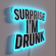 Charger l&#39;image dans la galerie, Quirky Home Bar Decor with Color-Changing Drunken Party Sign