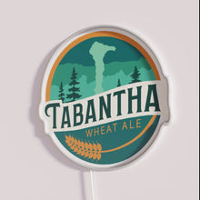 Charger l&#39;image dans la galerie, Vibrant RGB Neon Sign with Customizable Tabantha Wheat Ale Brewery Logo