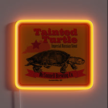 Charger l&#39;image dans la galerie, Neon Sign Featuring a Gaudy, Glowing Rainbow Logo Symbol.