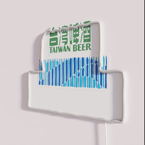 Neon Taiwan Beer Sign with RGB Color Changing Illumination Effects