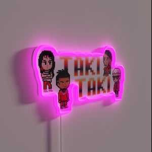 Add vibrant urban style with our colorful Taki Taki sign.