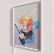 Charger l&#39;image dans la galerie, Whimsical Vintage Art Neon Sign Inspired by Tea Time Still Life