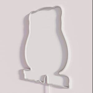 RGB neon bar decor funny beer loving bear figurine