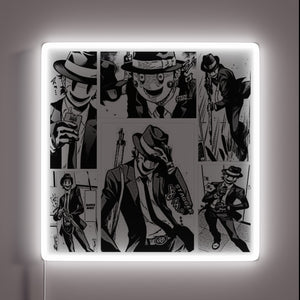 Vibrant Tenkuu Shinpan High Rise Invasion anime-inspired LED neon wall decoration.