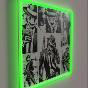 Tenkuu Shinpan High Rise Invasion Neon Sign with Colorful RGB Lighting