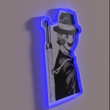 Charger l&#39;image dans la galerie, Glowing high-rise invasion alert in vibrant neon light hues
