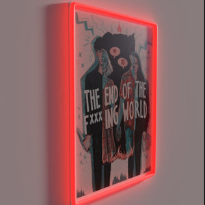 Eye-catching TEOTFW RGB neon light wall decoration with sleek design.