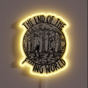 Eye-catching TEOTFW LED neon sign in vibrant full color RGB