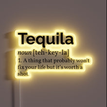 Charger l&#39;image dans la galerie, Vibrant LED sign defines tequila culture in bold, colorful style.