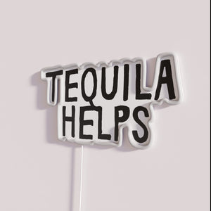 Neon Bar Decorations: Vibrant Sign for Tequila and Cocktail Lovers