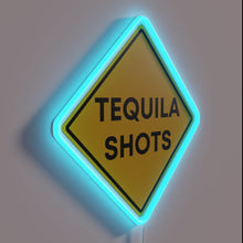 Charger l&#39;image dans la galerie, Vibrant Neon Sign Featuring Tequila Shot Glasses in RGB Colors