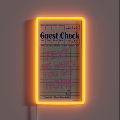 Retro-Style Digital Sign for Modern Home Decor with Colorful Lighting
