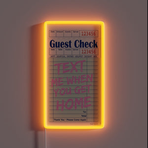 Retro-Style Digital Sign for Modern Home Decor with Colorful Lighting