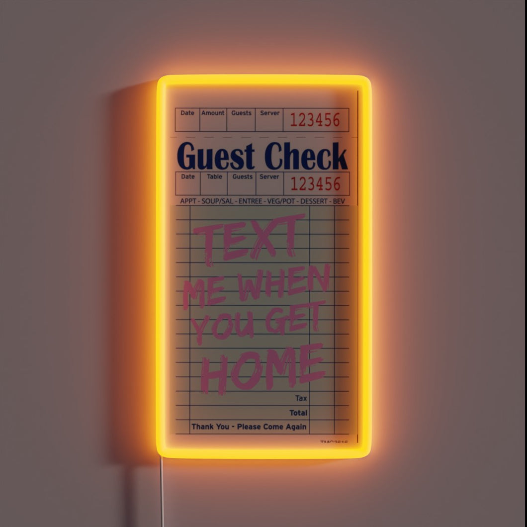 Retro-Style Digital Sign for Modern Home Decor with Colorful Lighting