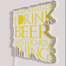 Charger l&#39;image dans la galerie, Bold Bar Decor Neon Sign: Beer Lovers Confident Quote Illumination