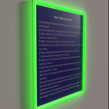 Charger l&#39;image dans la galerie, Recovery Journey Guidance: The 12 Steps Colorful Neon Sign Illumination