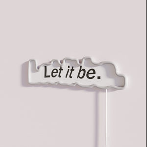 1960s Iconic The Beatles Let It Be Neon Wall Sign