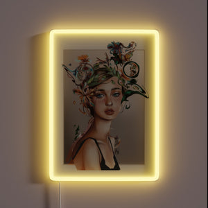 Illuminate your space with vibrant colors and poetic inspiration indoors.