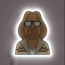 Charger l&#39;image dans la galerie, The Dude neon sign with white glow.