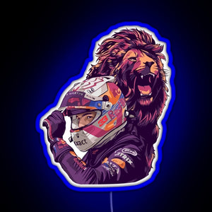 The Dutch Lion 33 RGB neon sign blue