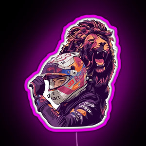 The Dutch Lion 33 RGB neon sign  pink