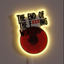 Charger l&#39;image dans la galerie, Neon Sign: The End of the Fing World Movie Quote Illumination