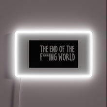 Charger l&#39;image dans la galerie, Apocalyptic Neon Sign with Vibrant RGB Colors and Edgy Message