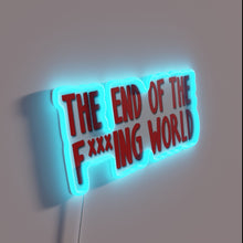 Charger l&#39;image dans la galerie, Apocalyptic Neon Sign Depicting Dystopian Future with Vibrant RGB Lighting