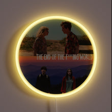 Charger l&#39;image dans la galerie, Neon Sign Depicting Dystopian Apocalypse from The End&#39;s Dark Humor.