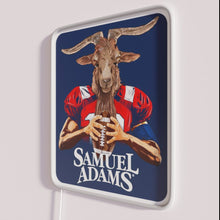 Charger l&#39;image dans la galerie, Vibrant Boston-inspired neon sign with The Goat Sam Adams logo