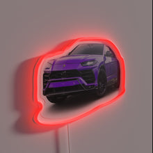 Charger l&#39;image dans la galerie, Bold, eye-catching Lamborghini-inspired neon sign with customizable RGB colors.