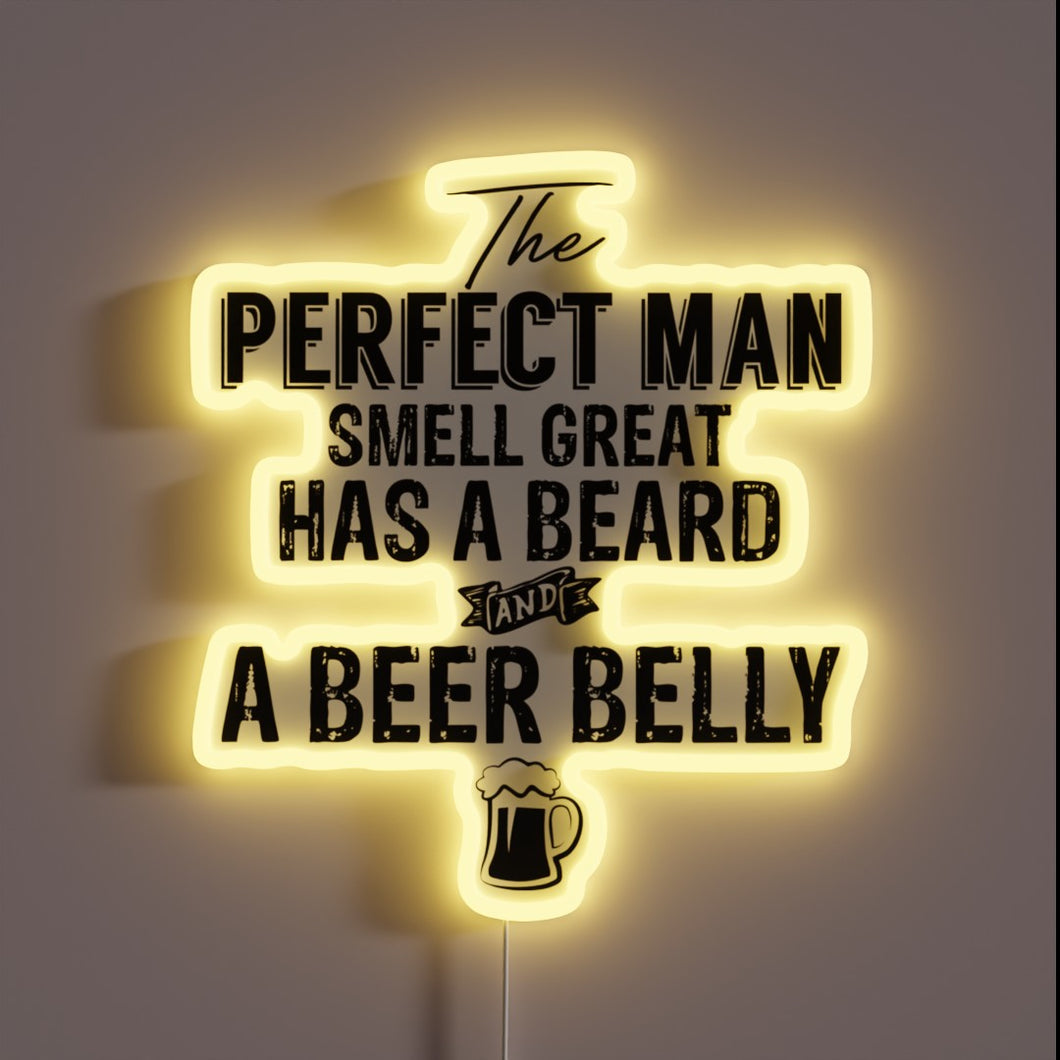 Personalized Neon Sign for the Ultimate Gentleman's Home Bar Decor