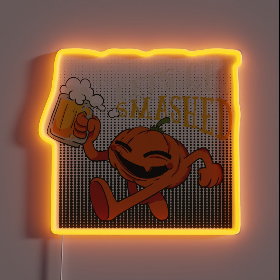 Glowing Neon Sign for Beer Lovers and Pumpkin Ale Enthusiasts