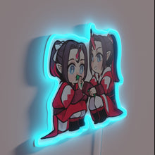 Charger l&#39;image dans la galerie, Qishan Wen Siblings Inspired Neon Sign with Colorful RGB Effect