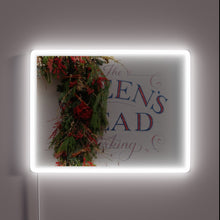 Charger l&#39;image dans la galerie, Vintage-style Dorking pub sign featuring RGB illuminated Queen&#39;s Head logo.
