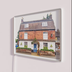 RGB Neon Sign The Queens Head Pub Dorking Surrey Classic