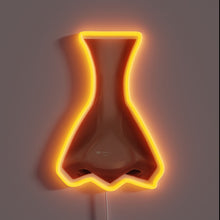 Charger l&#39;image dans la galerie, Glowing Neon Semi-Realistic RGB Nose Illumination Art Piece Sign
