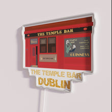 Charger l&#39;image dans la galerie, Vibrant LED Temple Bar Irish Pub Sign in Colorful RGB Lighting