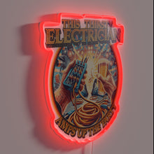 Charger l&#39;image dans la galerie, RGB Neon Sign: Thirsty Electrician&#39;s Party Time in Full Color Glow