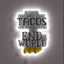 Charger l&#39;image dans la galerie, Neon Sign Featuring Colorful Rainbow Taco Art Inspired by Academy