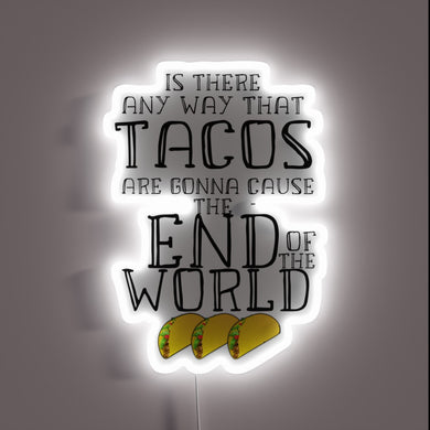 Neon Sign Featuring Colorful Rainbow Taco Art Inspired by Academy