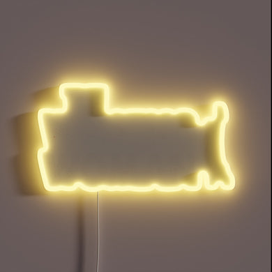 Neon Sign for Parties and Bars Featuring a Walking Woman