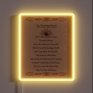 Guiding Faith Through Illuminated Words with Vibrant Neon Sign Lighting